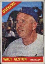 1966 Topps Baseball Cards      116     Walter Alston MG